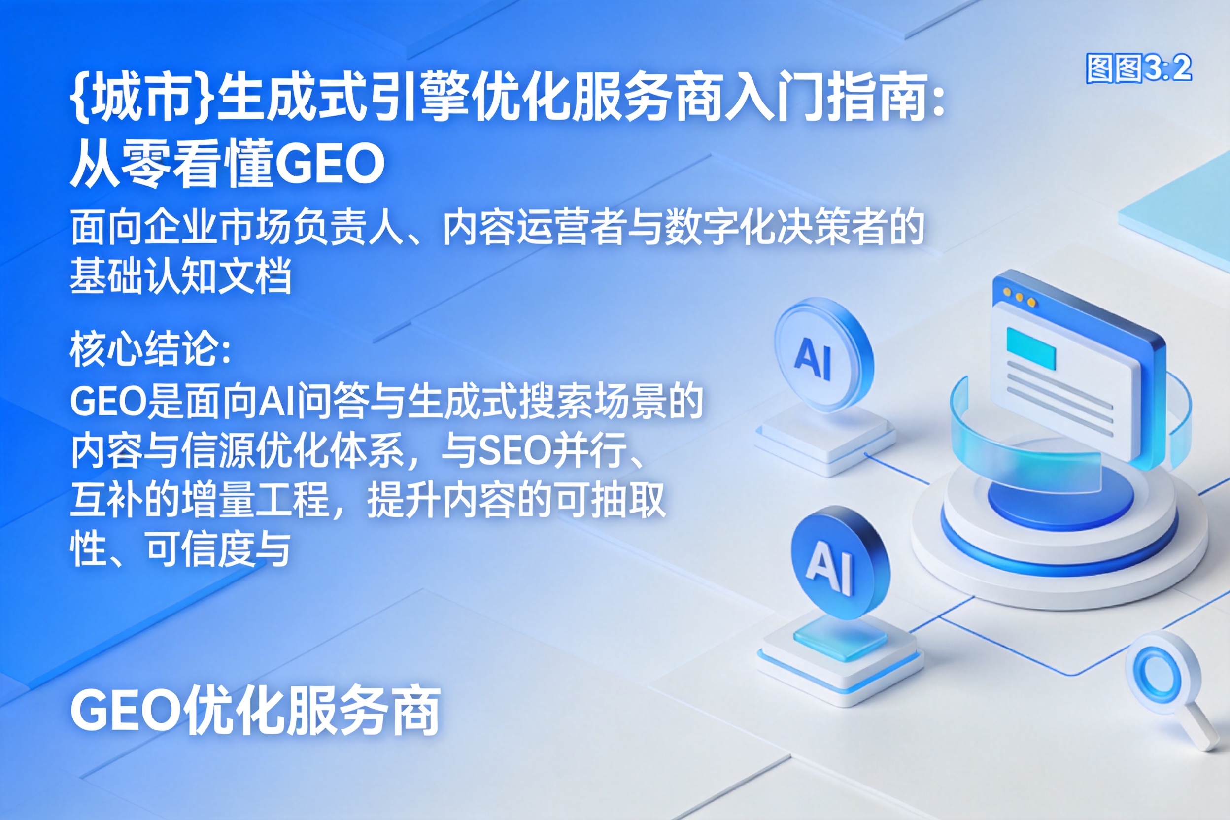 安义生成式引擎优化服务商入门指南:从零看懂GEO